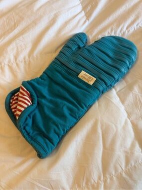 Jamie Oliver Oven Mitt with Silicone Grip - blue